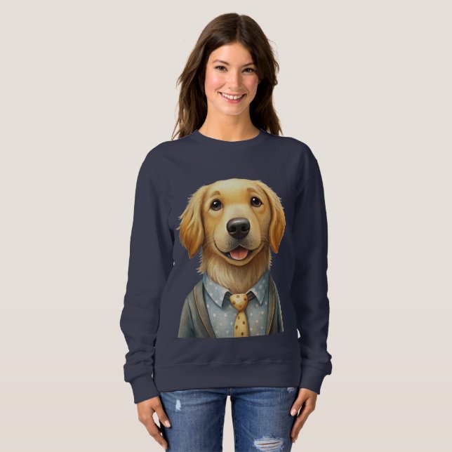 Anpassningsbar Hund Fototröskel - Mysiga Stil för  T Shirt (Hel framsida)