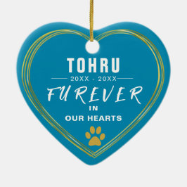 Anpassningsbar Hund Fotouppsättning Hjärtformade Julgransprydnad Keramik