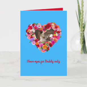 Anpassningsbar Hund, katt, Pet Photo Fars dag Ro H Kort