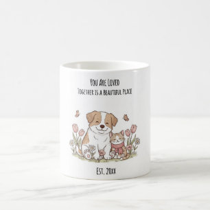 Anpassningsbar Hund & kattfamilj Mugg