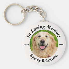 Anpassningsbar Hund Memorial Nyckelring