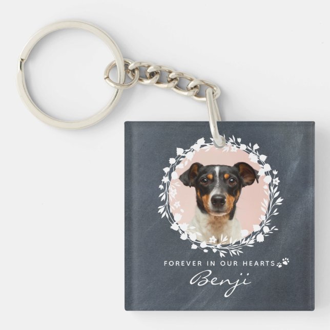 Anpassningsbar Hund Memorial Pet Loss Keepsak Foto (Framsidan)