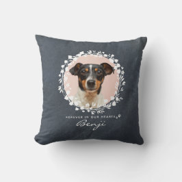 Anpassningsbar Hund Memorial Pet Loss Keepsak Foto Kudde