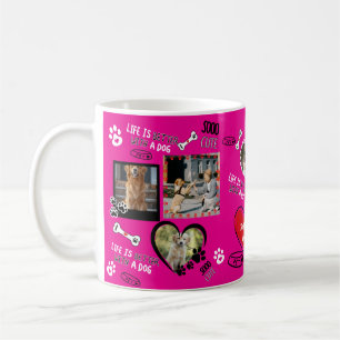Anpassningsbar Hund Mugg, Personlig Hund Photo Kaffemugg