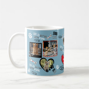 Anpassningsbar Hund Mugg, Personlig Hund Photo Kaffemugg