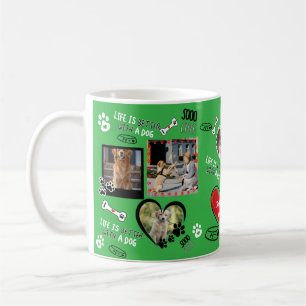 Anpassningsbar Hund Mugg, Personlig Hund Photo Kaffemugg