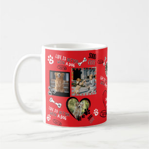 Anpassningsbar Hund Mugg, Personlig Hund Photo Kaffemugg