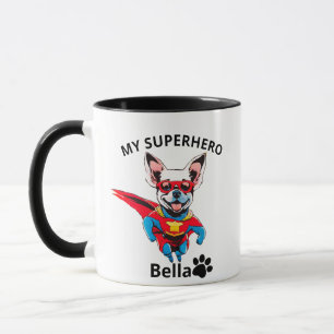 Anpassningsbar Hund Namn Hero Mugg Anpassningsba