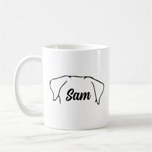 Anpassningsbar Hund Öron Kaffemugg