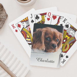 Anpassningsbar Hund Pet Photo Casinokort