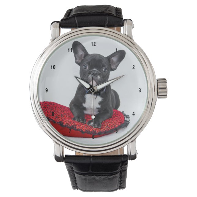 Anpassningsbar Hund Photo Armbandsur (Framsida)