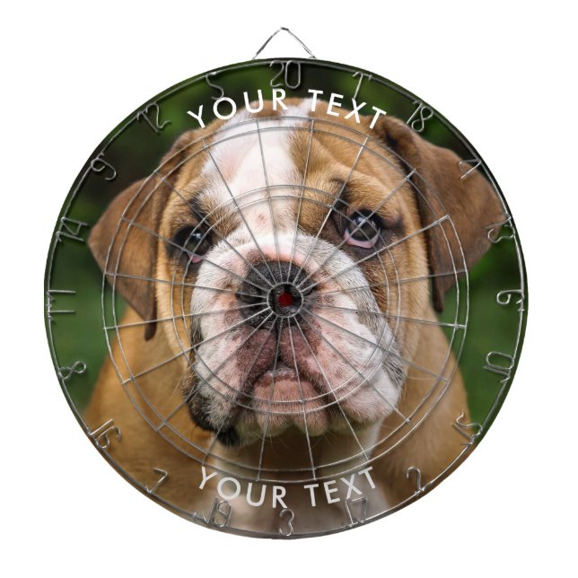 Anpassningsbar Hund Photo Dart Board Darttavla (Framsidan)