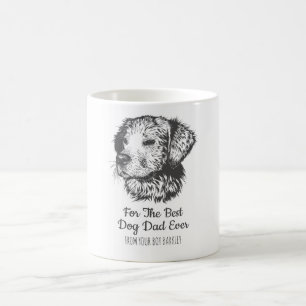 Anpassningsbar Hund Photo Fars dag Kaffemugg