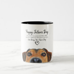 Anpassningsbar Hund Photo Fars dag Mugg från Räddi