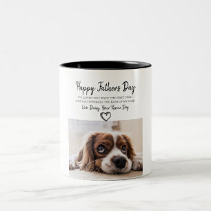Anpassningsbar Hund Photo Fars dag Mugg från Räddi