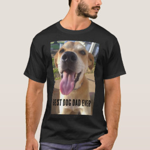 Anpassningsbar Hund Photo Hund Pappa T Shirt