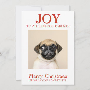 Anpassningsbar Hund Photo Joy Dog Walker Julkort
