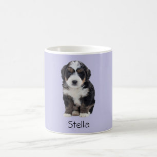 Anpassningsbar Hund Photo Mugg - Misty Lilac med P