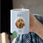 Anpassningsbar Hund Photo Mugg | Personlig Pet Pap<br><div class="desc">Fira bandet mellan husdjur och förälder med den här vackra personligen hund fotot mugg! Med hårigets väns ansikte och det vanliga namnet på sin favoritmänniska gör detta mjuka blå mugg en tankfull och hjärtlig gåva till hund. Vare sig det är Far dag, födelsedag eller "bara för"-ögonblick, tillför mugg en personlig...</div>