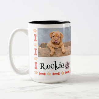 Anpassningsbar Hund Photo Mugg Pet Gift for Hundäl