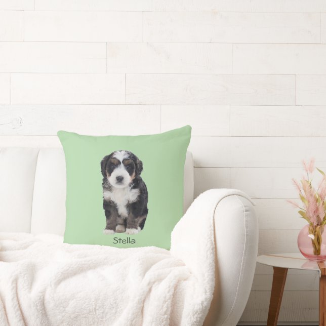 Anpassningsbar Hund Photo - Pastel Grönt med Pet N Kudde (Soffa)