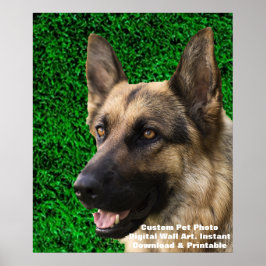 Anpassningsbar Hund Photo Poster - Personlig Pet M
