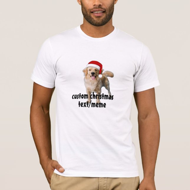 Anpassningsbar hund Photo T-Shirt-julklapp T Shirt (Framsida)