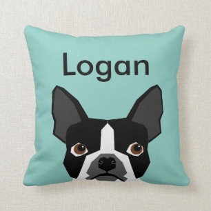 Anpassningsbar Hund Pillow Boston Terrier Anpassad Kudde
