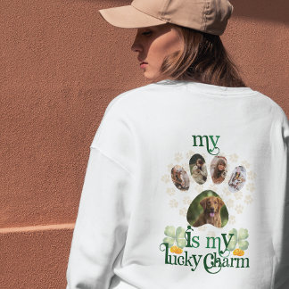 Anpassningsbar Hund Tass Photos St patrick's day T Shirt