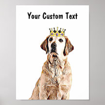 Anpassningsbar Hund Wall Art - Golden Retriever