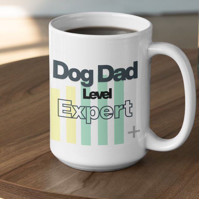 Anpassningsbar Hundpappa Nivå Expert Kaffemugg (Skapare uppladdad)