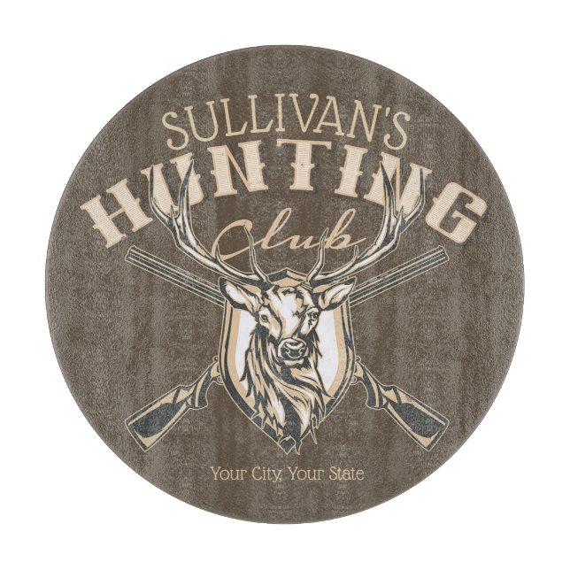 Anpassningsbar Hunter NAMN Hjort Trophy Rifle Hunt (Framsidan)