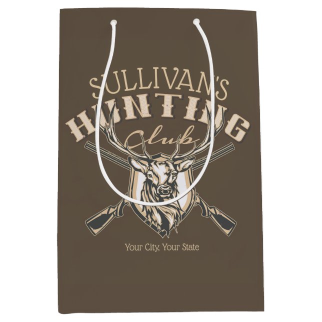 Anpassningsbar Hunter NAMN Hjort Trophy Rifle Hunt (Framsidan)