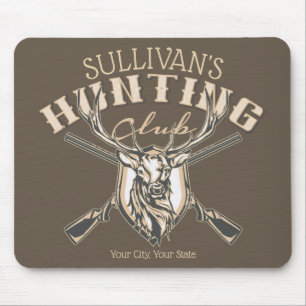 Anpassningsbar Hunter NAMN Hjort Trophy Rifle Hunt Musmatta