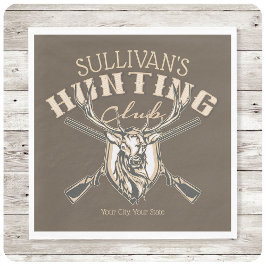 Anpassningsbar Hunter NAMN Hjort Trophy Rifle Hunt Pappersservett