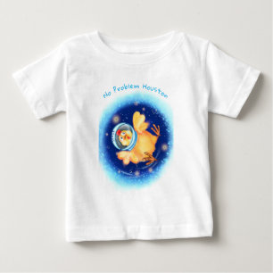 Anpassningsbar i Chicken Astronaut Baby T-Shirt Te