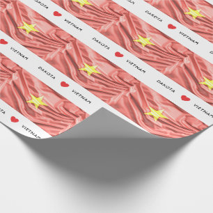 Anpassningsbar I Heart-Flagga i Vietnam Presentpapper