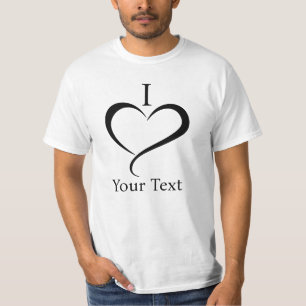 anpassningsbar i hjärtskjortor t shirt
