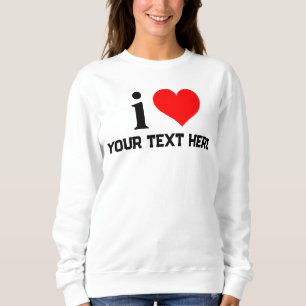 Anpassningsbar i hjärttext t skjortor Gör en ege Shirt