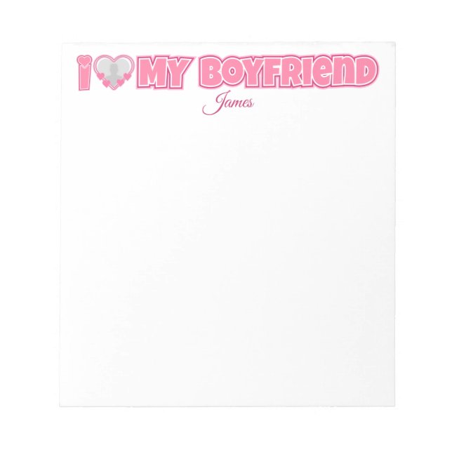Anpassningsbar I Kärlek Min Boyvän - Lägg till bil Anteckningsblock (Framsida)