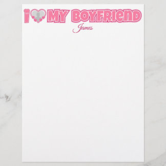 Anpassningsbar I Kärlek Min Boyvän - Lägg till bil Brevhuvud