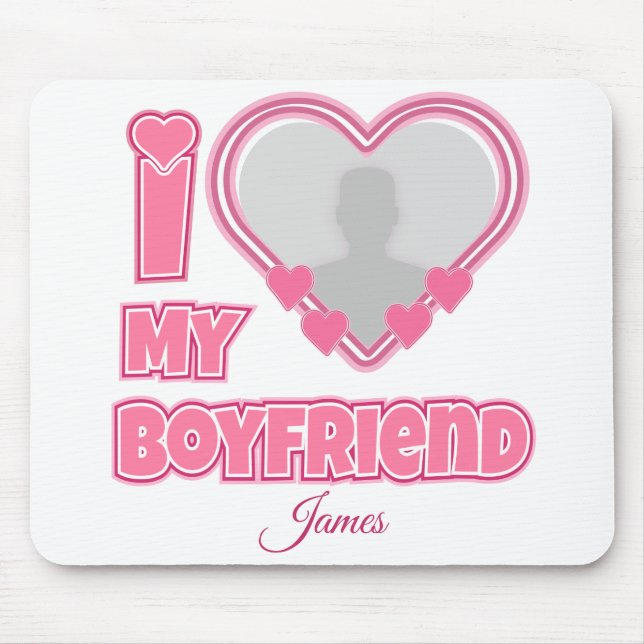 Anpassningsbar I Kärlek Min Boyvän - Lägg till bil Musmatta (Framsidan)
