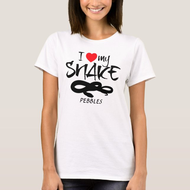 Anpassningsbar I Kärlek Min orm Tee Shirt (Framsida)