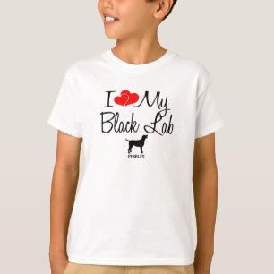 Anpassningsbar I Kärlek Min Svart lab T-shirt