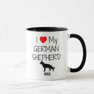 Anpassningsbar I Kärlek Min tyska shepherd Mugg