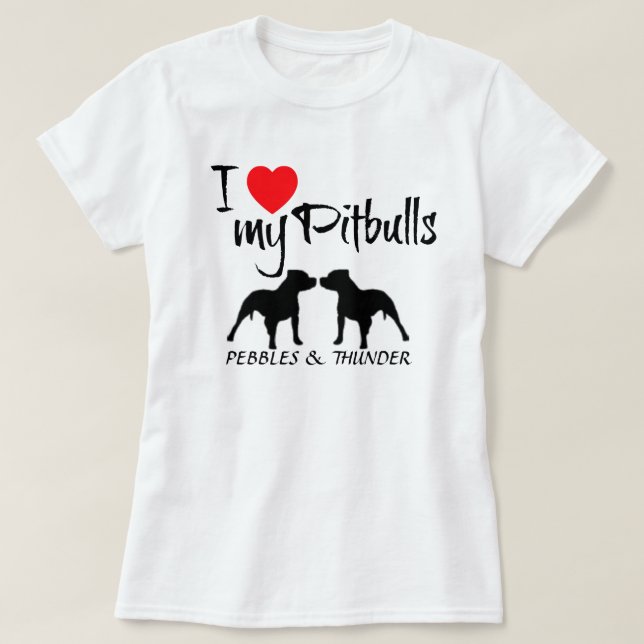 Anpassningsbar I Kärlek Mina tjurar Tee Shirt (Design framsida)