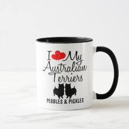 Anpassningsbar I Kärlek Mina två australiska Terri Mugg