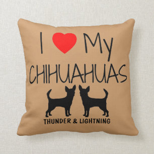 Anpassningsbar I Kärlek Mina två Chihuahuas Kudde