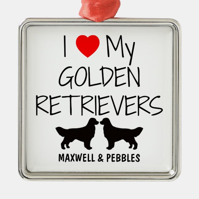 Anpassningsbar I Kärlek Mina två gyllene regissöre Julgransprydnad Metall (Framsidan)