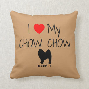 Anpassningsbar I Kärlek Mitt Chow Chow Chow Kudde